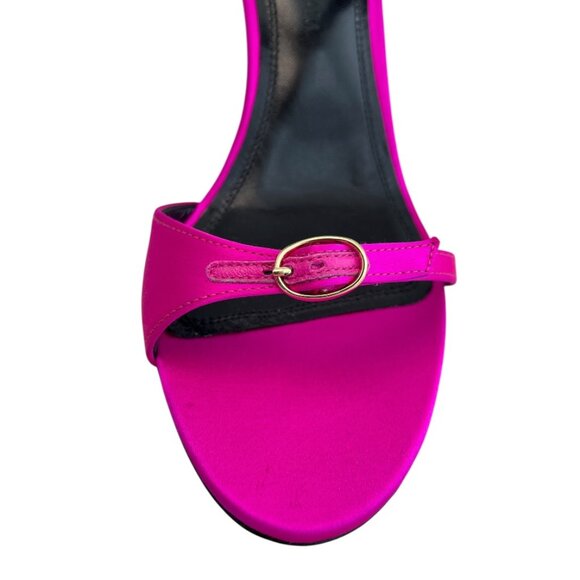 Victoria Beckham 90 Jordy Mule Sandals Stilettos in Hot Pink | Fuchsia | Size 8 - Picture 7 of 10